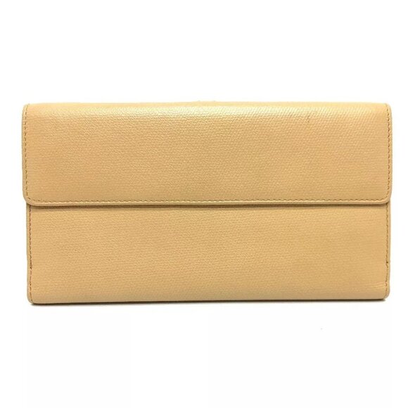 CHANEL COCO Button Wallet Bi-fold Wallet Long Wallet Beige/GoldHardware - Picture 16 of 16